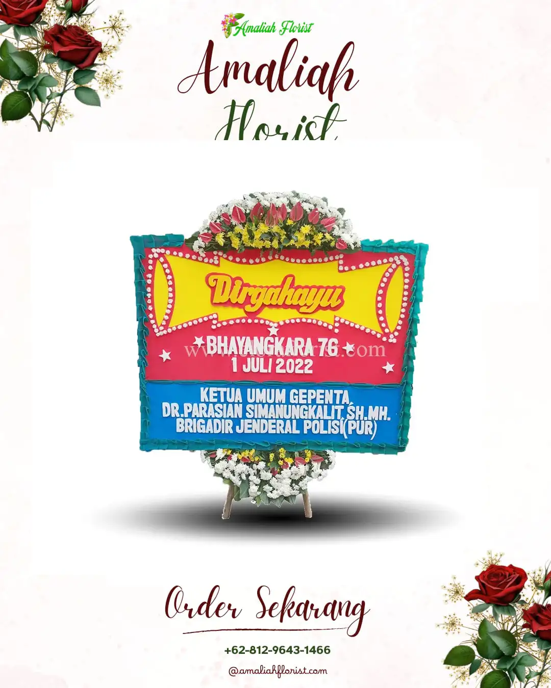 Papan Bunga HUT Ulang Tahun Pucungkerep